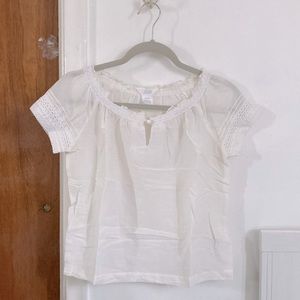 Joe Fresh silk blend peasant top